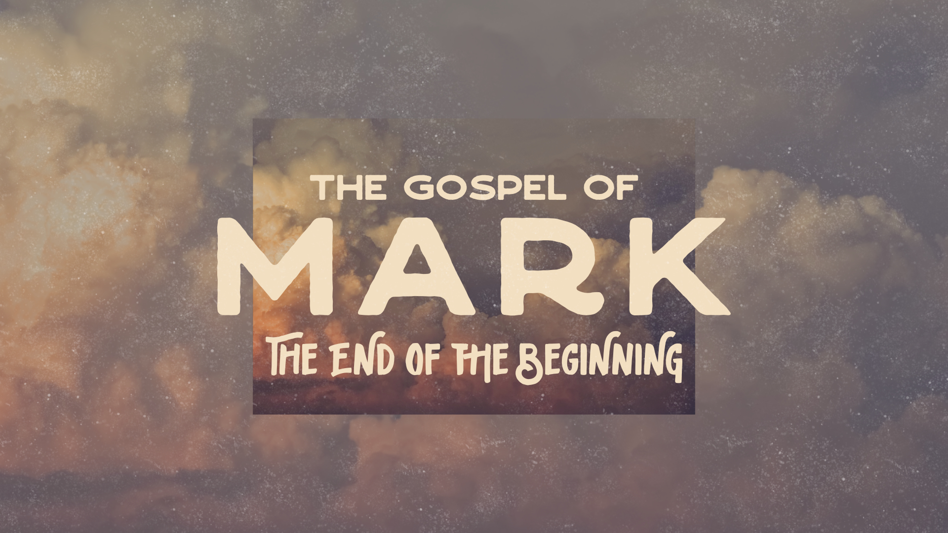 Mark: The End of the Beginning – The Temple & the Tree